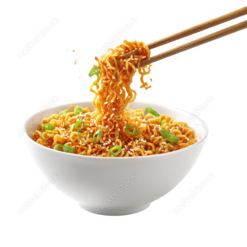 Bdrabiul22 A vibrant bowl of spicy ramen noodles garnished wi cd18b95f 81f0 41bd 8d28 a9c87a89468d 2 attr1 feather