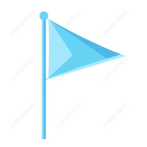 Bdrabiul22 Blue triangular flag minimalist design geometric s 9539f235 36d7 4464 aca1 dc9a1db179d8 3 attr1 feather