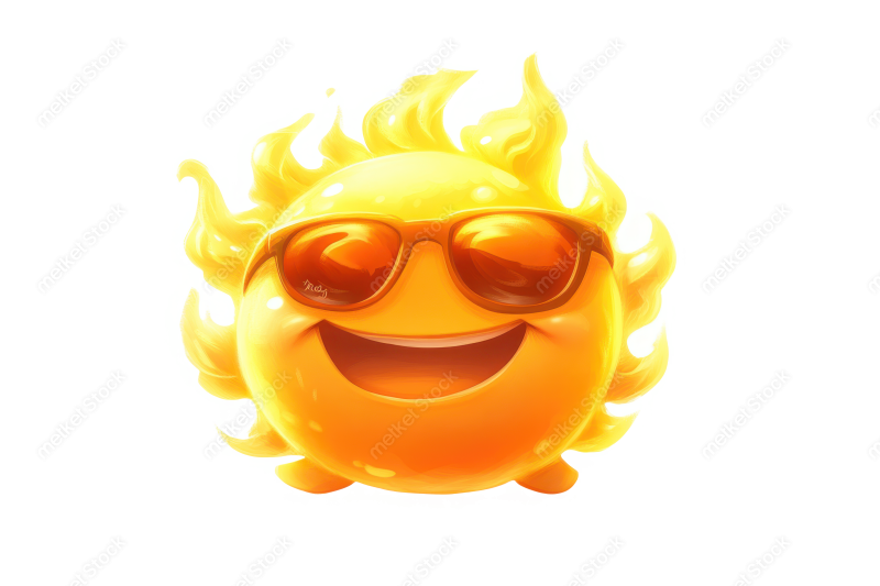 Bdrabiul22 Cartoon sun character smiling expression wearing s 82c25015 6815 4f03 829c 25a7b14ad06c 3 attr1 feather